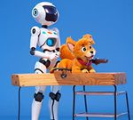 Coloring Book: Robot And Dog